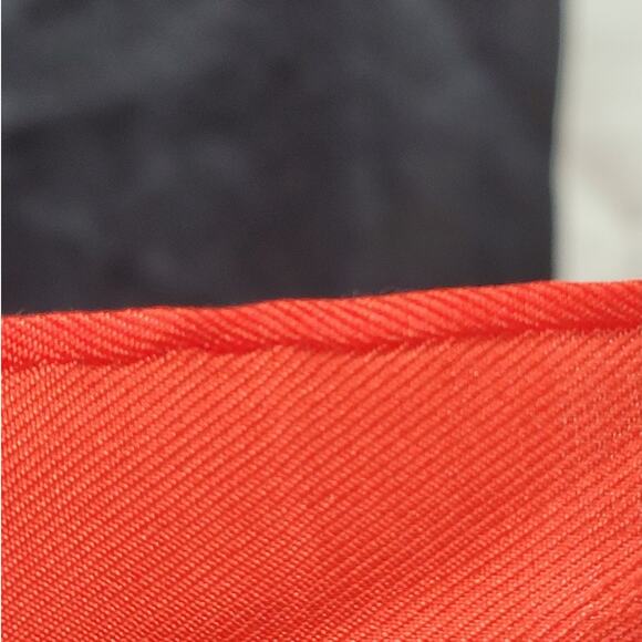 Retro Logo Silk Oblong Scarf Echo 80s Black White Red Bold Accessory Vibe - Picture 7 of 9